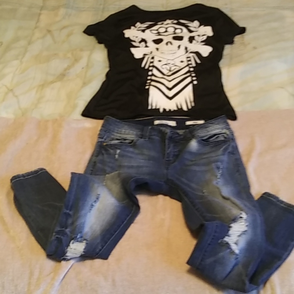 Shirt and jeans